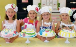 picture of children cake making