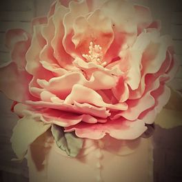 large icing rose