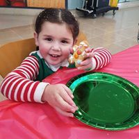 child with a cake